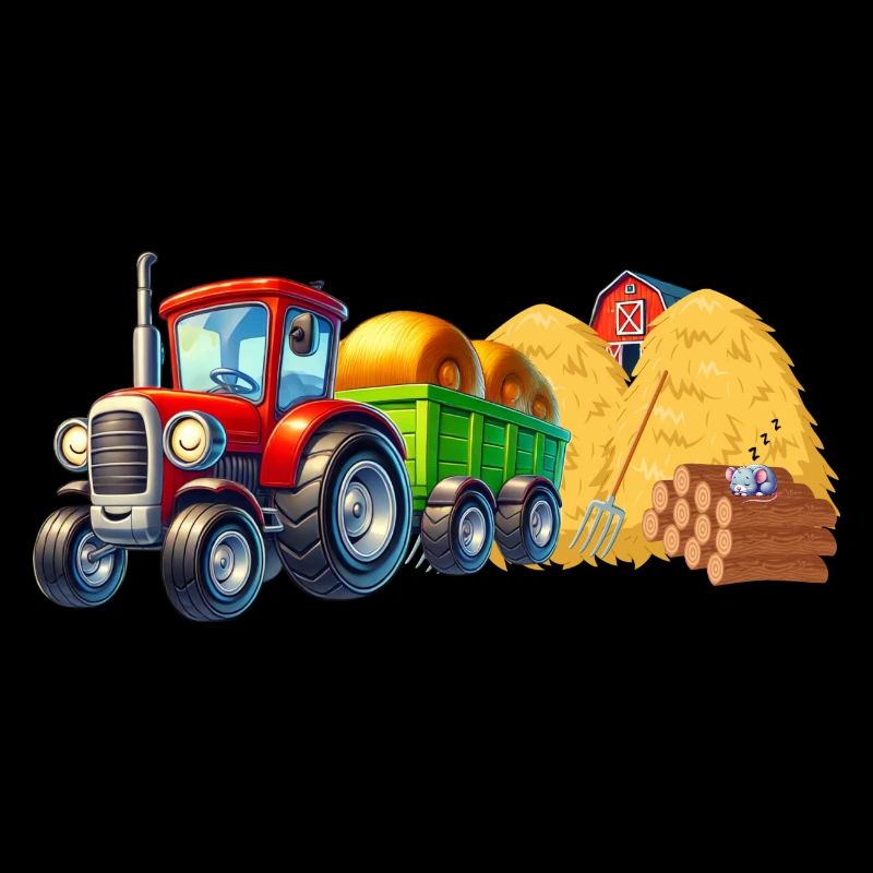 Traktor Heuernte - Kleine Pause