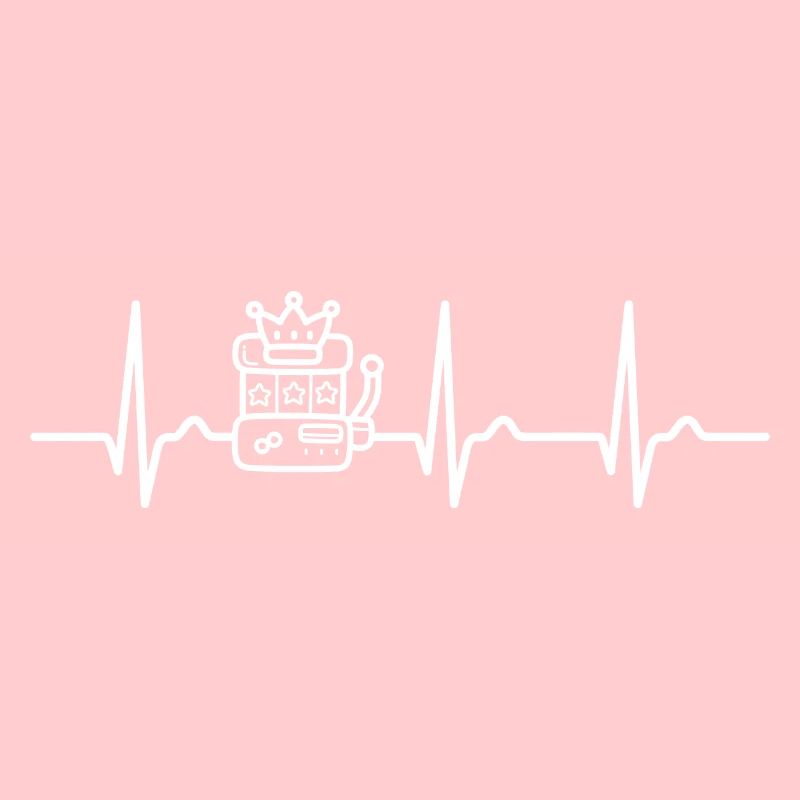 Courbe ECG - Courbe du cœur - Machine à sous - Jackpot
