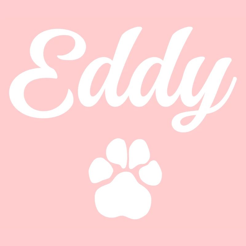 Dog name EDDY with paw