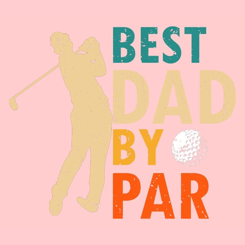 Meilleur DAD Par COOL Retro Vintage Golfer Designs