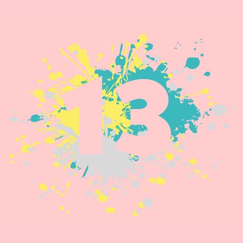 Number 13th Color Splash