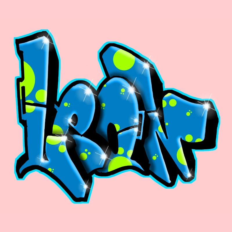 Léon graffiti prénom imprimable sur tout