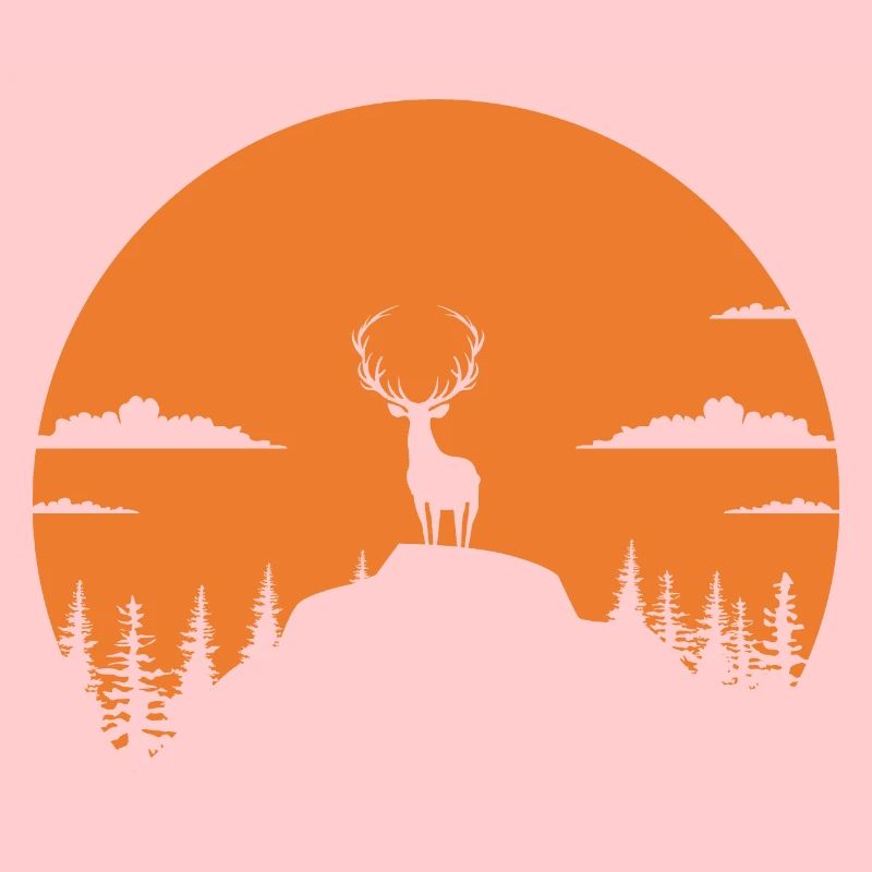 a deer with magnificent in the forest