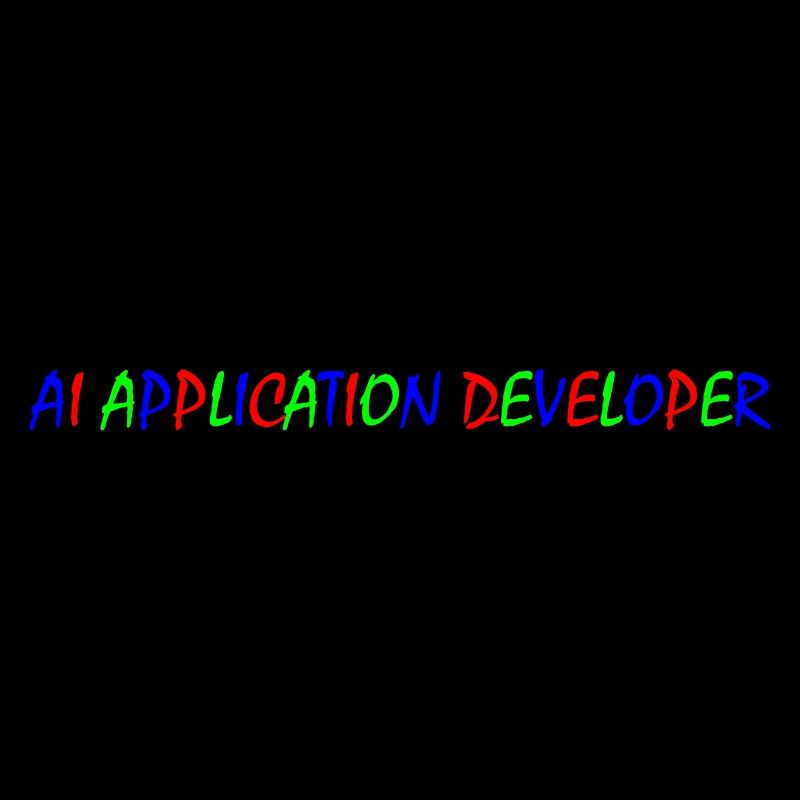 AI Application Developer – Colorful Typography
