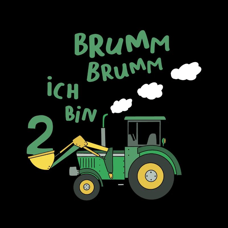 2 Jahre Kinder Bagger Traktor Geschenk Geburtstag