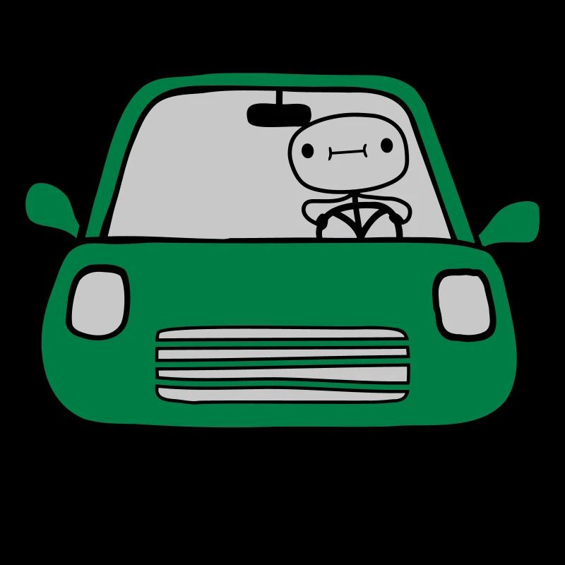 Fahrer Comic Auto