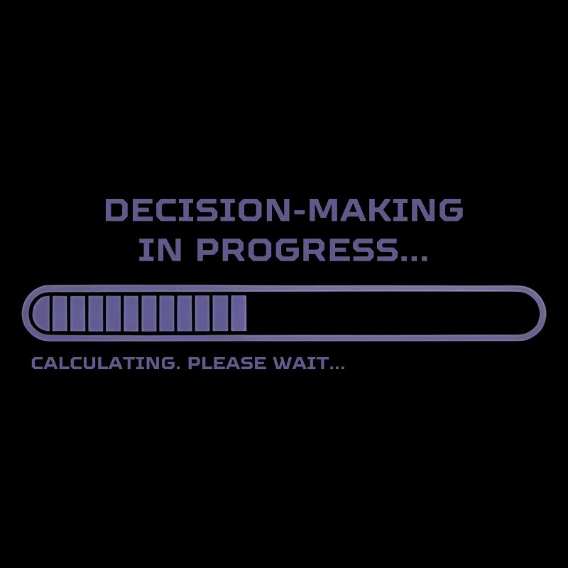 Funny loading bar design for the undecided