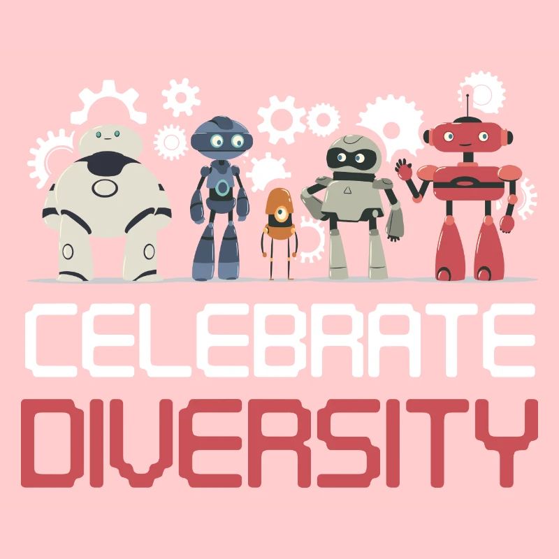 Drôle Célébrer la diversité robotique droïde constructeur B