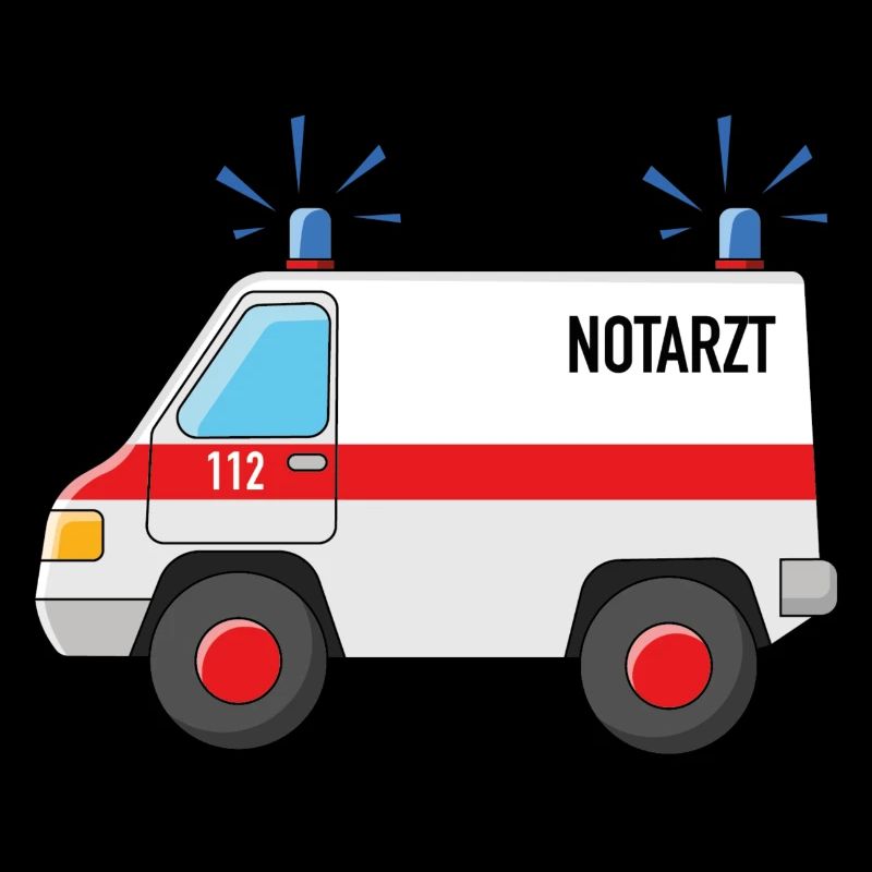 Notarzt Auto mit Blaulicht
