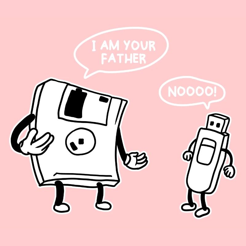 USB Diskette Funny Information Technology Computer