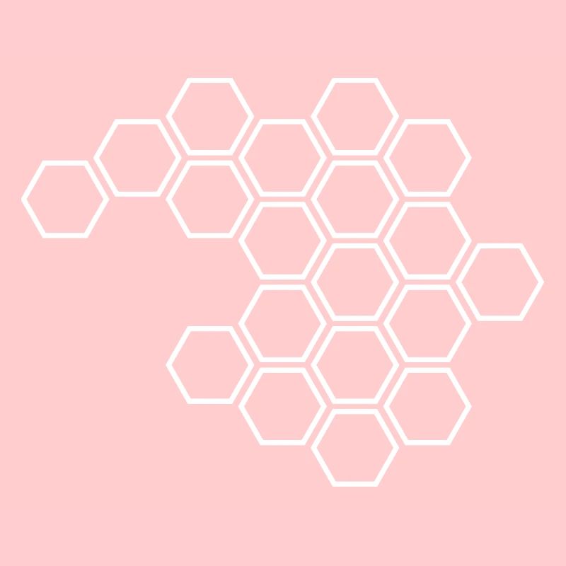 Hexagons white