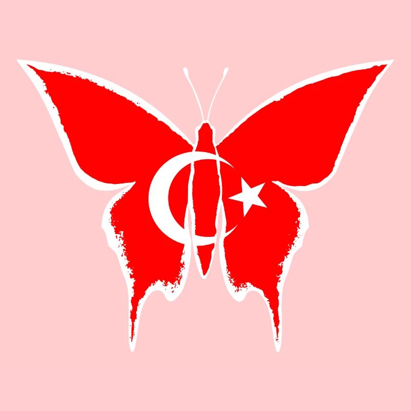 Drapeau de la dinde papillon