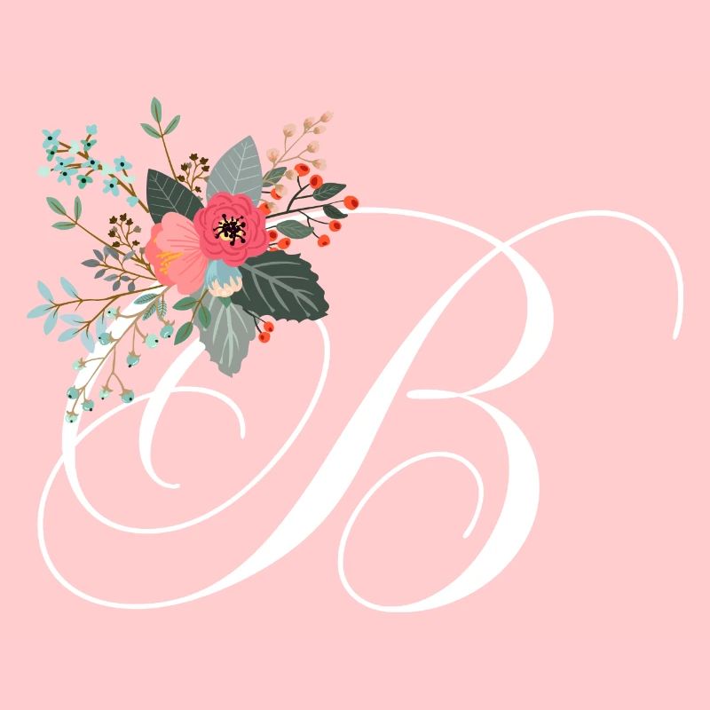 Buchstabe b Blumen