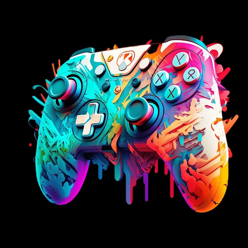 Neon Gaming Controller / Kontroller