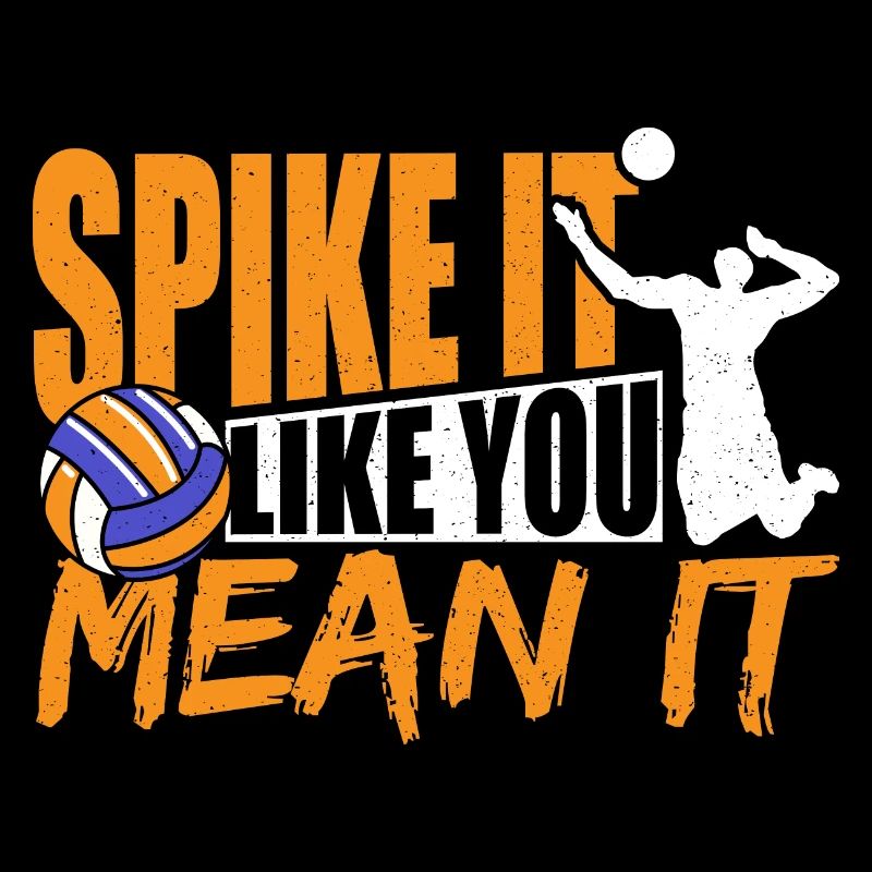 Volleyball Player Middle Spiker Spike Like You Mea