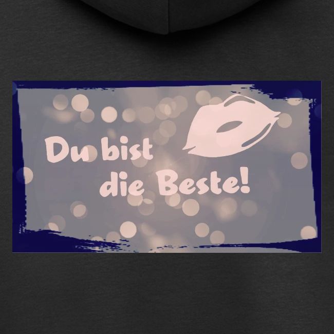 Du bist die Beste! Symbol und Muster