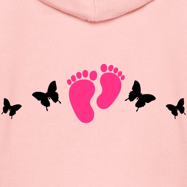 vlinders en baby voetjes