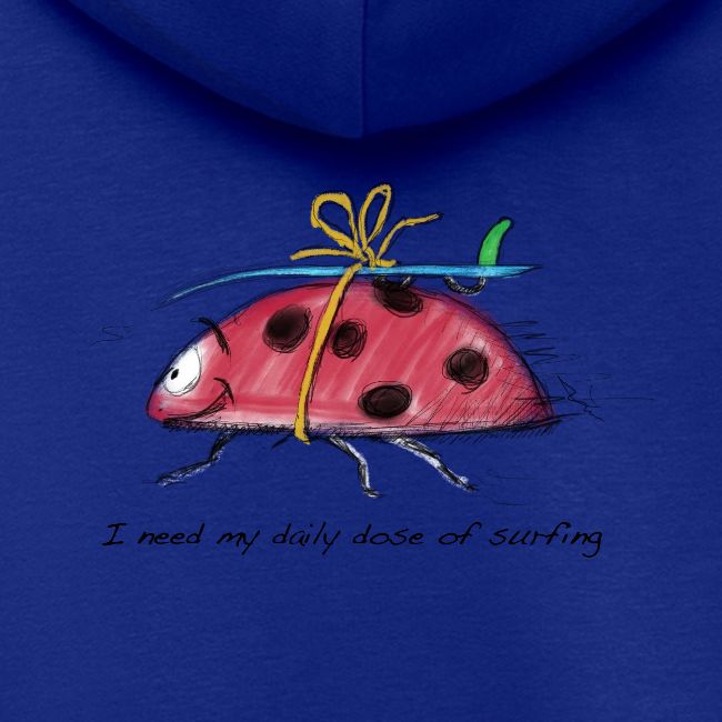 A crawling animal wants to surf