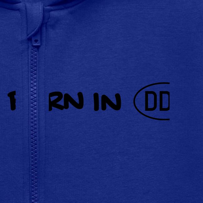 Born in DDR schwarz einzeilig