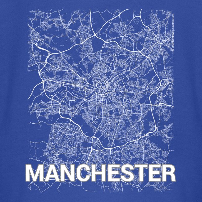 Manchester city map and streets