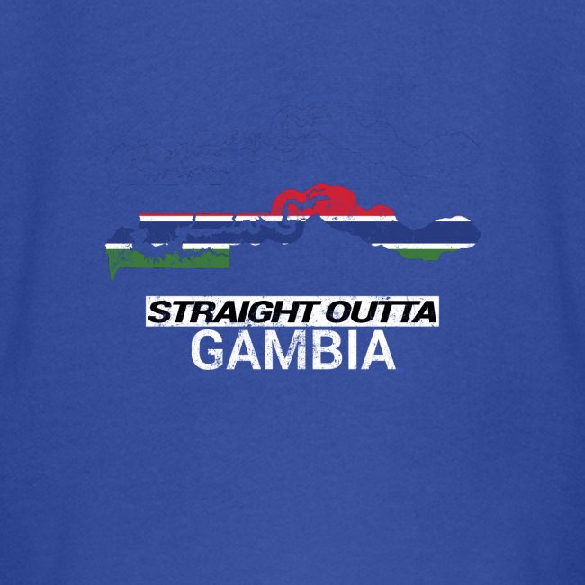 Straight Outta Gambia country map & flag