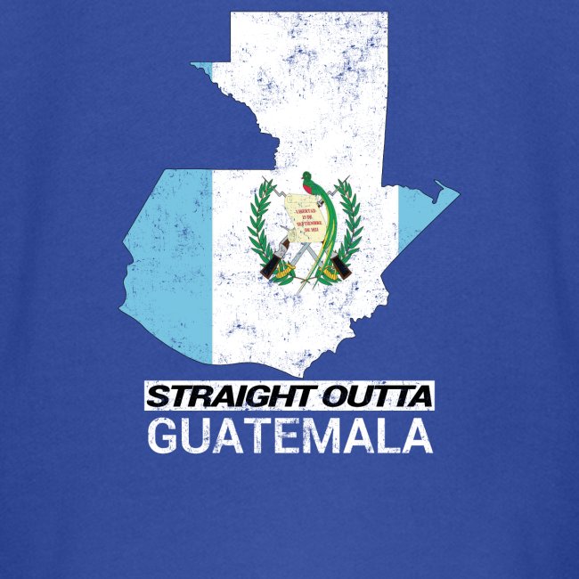 Straight Outta Guatemala country map & flag