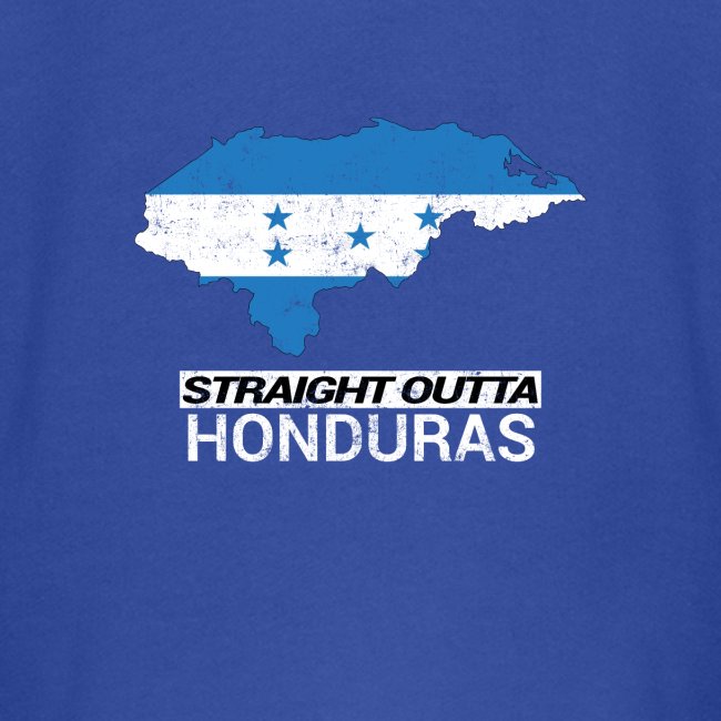 Straight Outta Honduras country map & flag