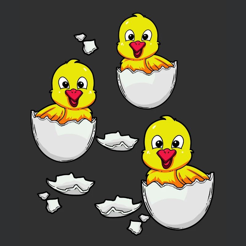 Eggshell chick Easter chicken farm egg