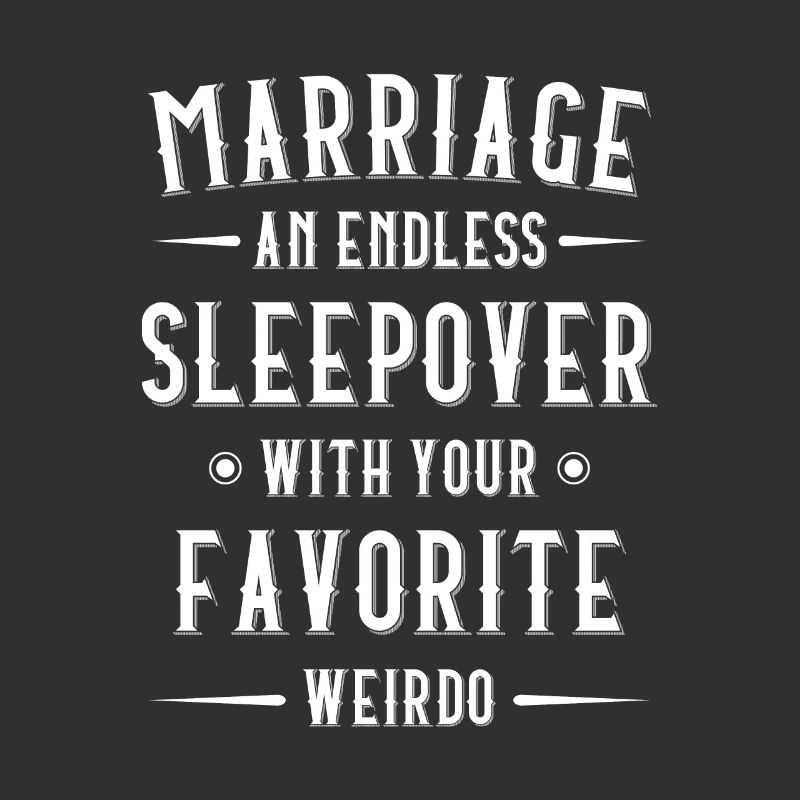 Die Ehe Ist Eine Endlose Sleepover-hochzeit