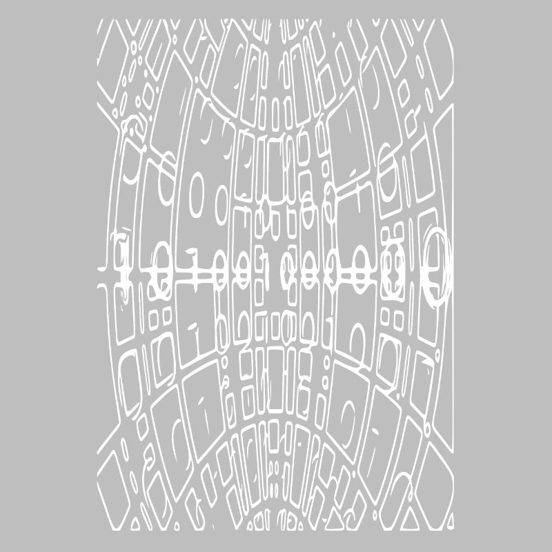 Code binaire Abstrait (blanc)