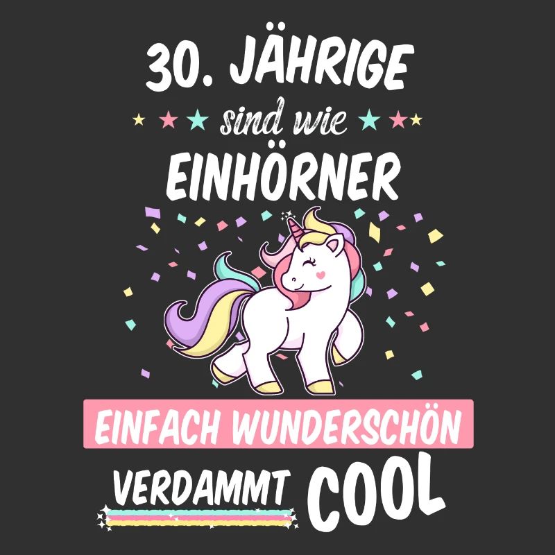 Geburtstag 30 Geburtstag Einhorn Spruch Party