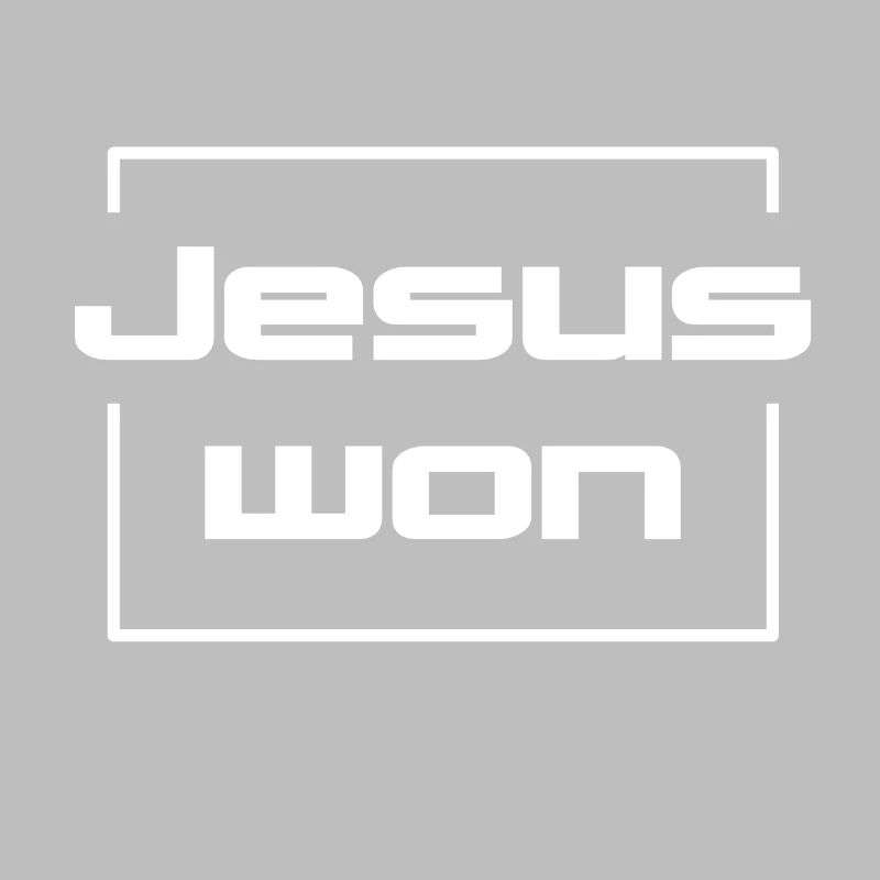 Conception chrétienne Jésus a gagné
