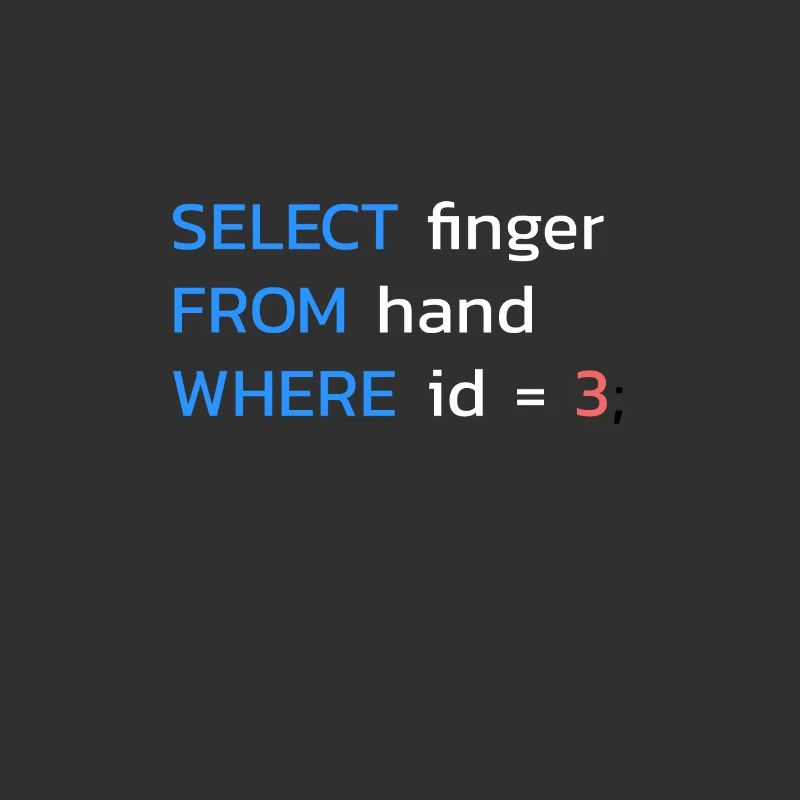 Programmeur SQL drôle
