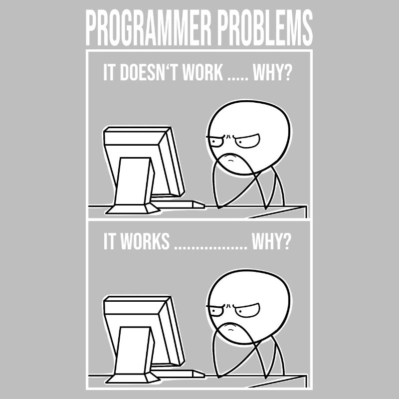 Problèmes de programmation étudiant en informatique drôle