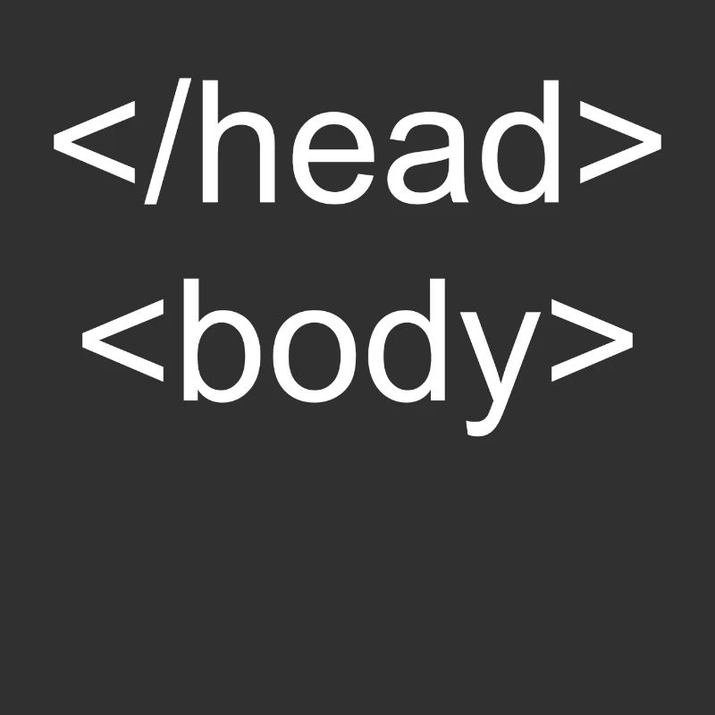 Programming Nerd Head Body HTML