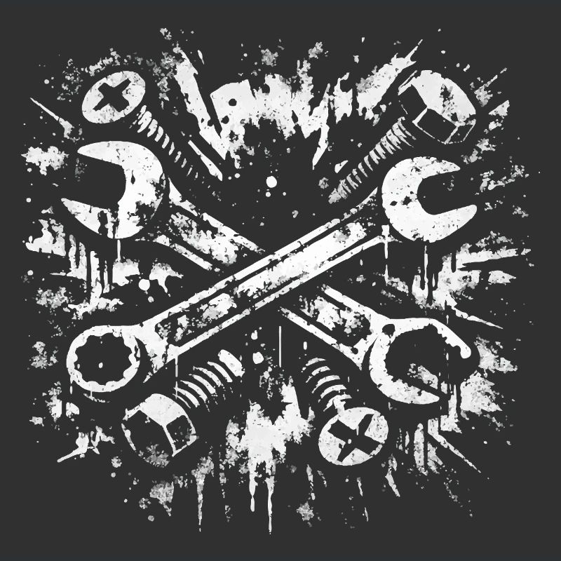 Conception de clé à molette Tool Grunge