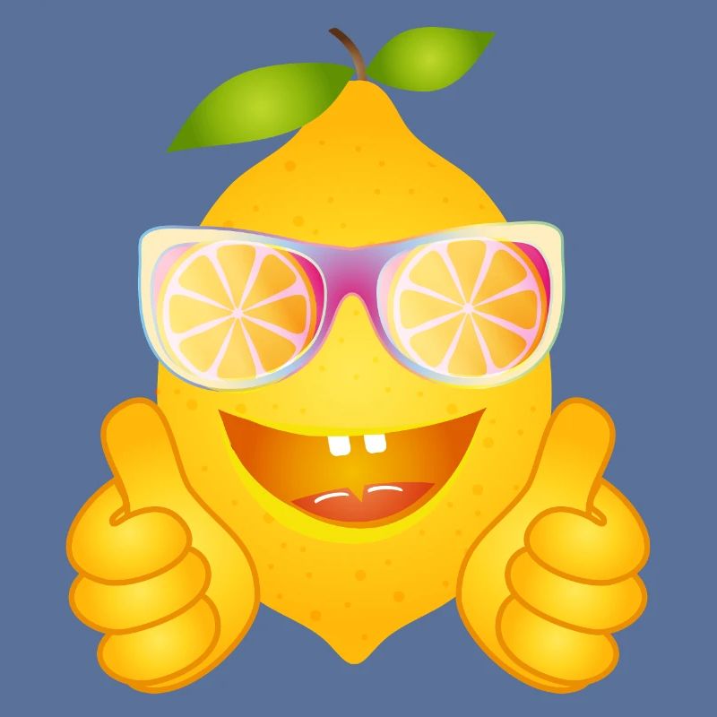 Coole Zitrone mit Sonnenbrille – Comicfrucht