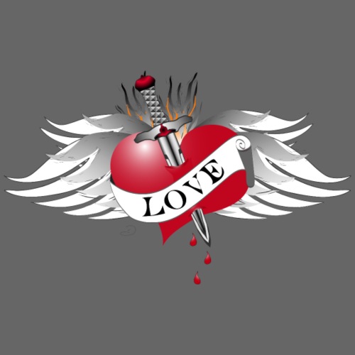 Love Hurts 4- Liebe verletzt - Männer Bio-T-Shirt mit V-Ausschnitt von Stanley & Stella