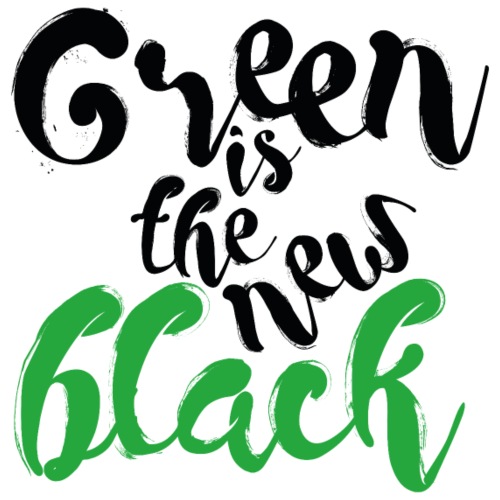 Green is the new black light - Mannen bio T-shirt met V-hals van Stanley & Stella