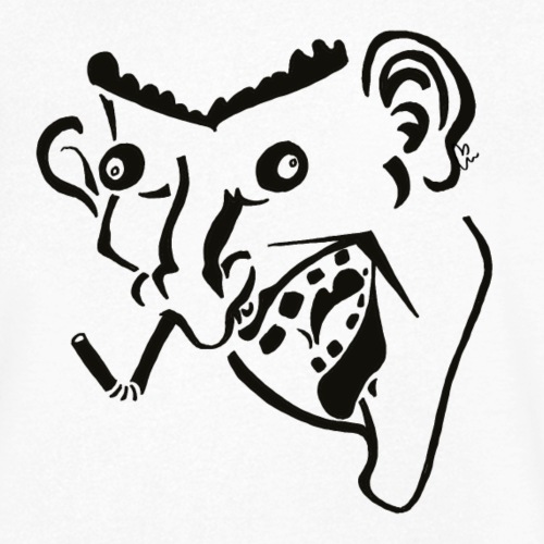 Straw in your nose - Ekologisk T-shirt med V-ringning herr från Stanley & Stella