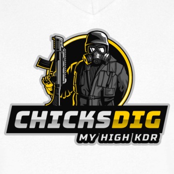 Chicks dig my high kdr - Organic V-neck T-shirt for men