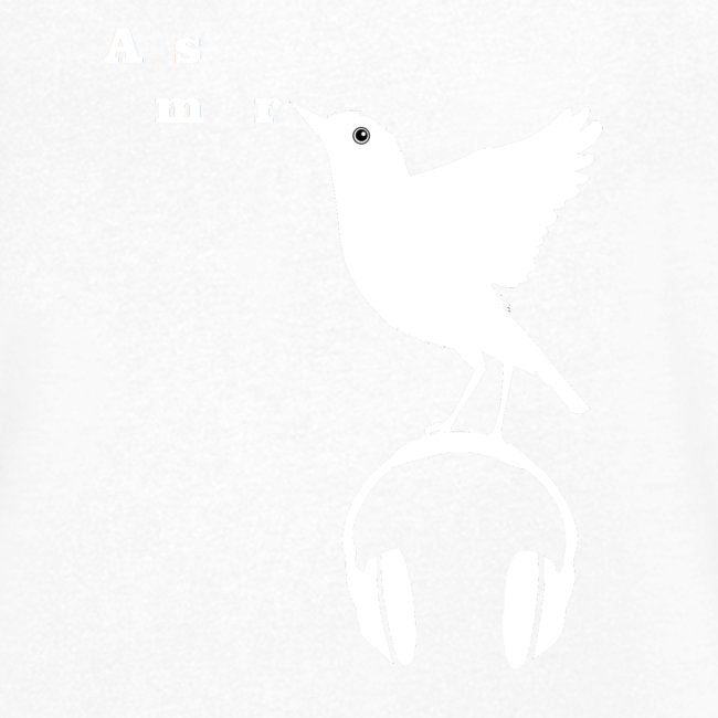 Valkoinen Asmr-lintu ilman tekstiä