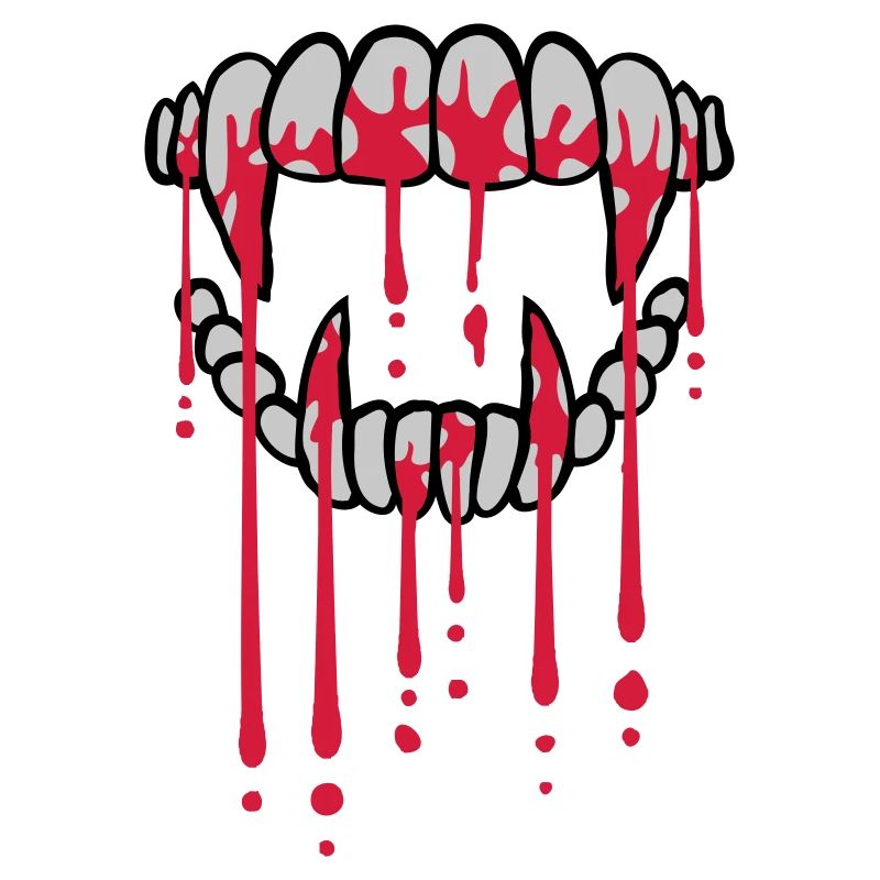 Blood drops vampire