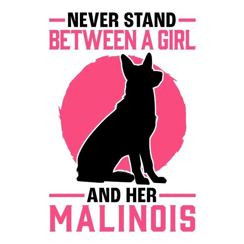 Mädchen mit Malinois Belgischer Schäferhund