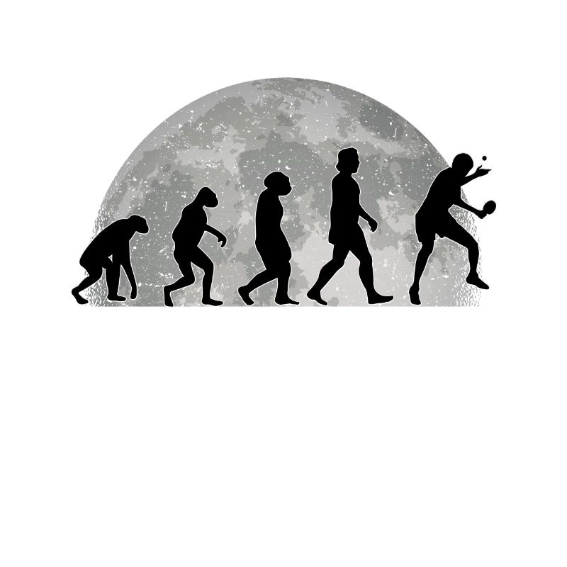 Joueur de ping-pong Evolution Lune ping-pong
