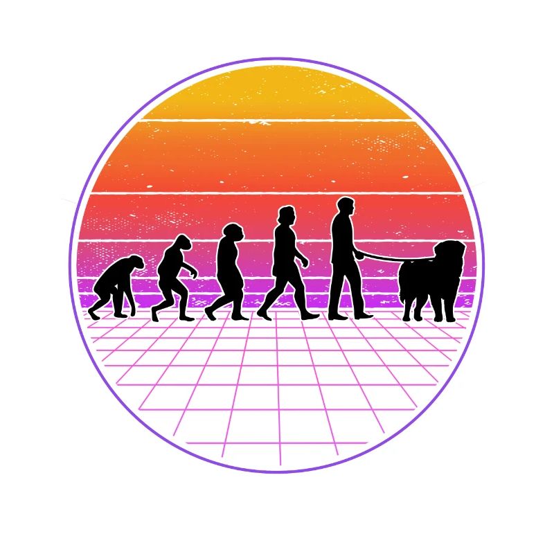 Leonberger Evolution Vaporwave