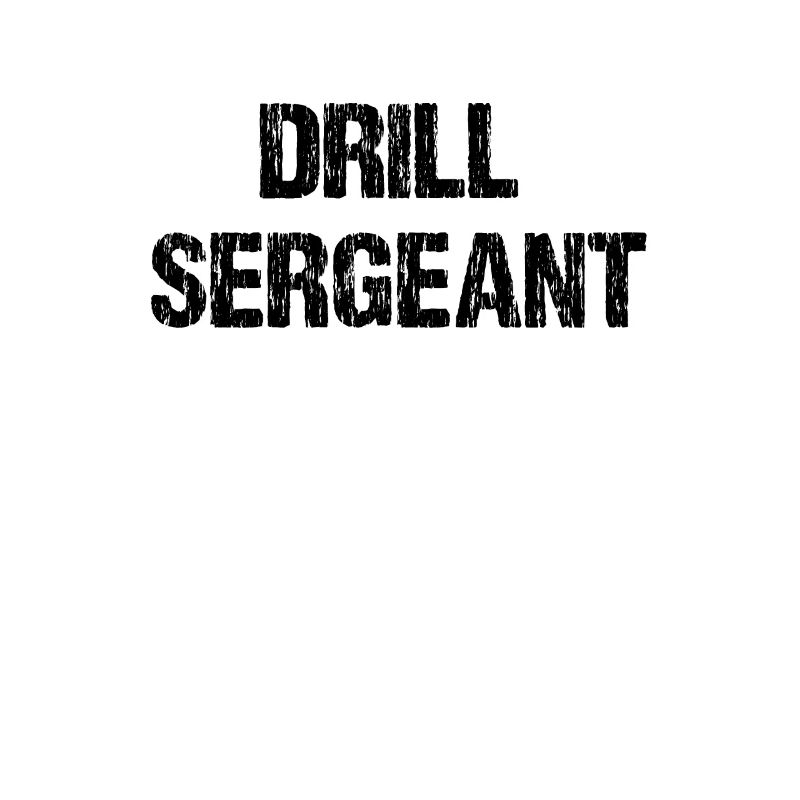 Disstressed Drill Sergeant Lettering