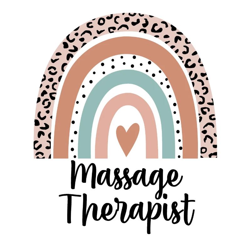 Massage Therapist Rainbow Leopard Funny Gift