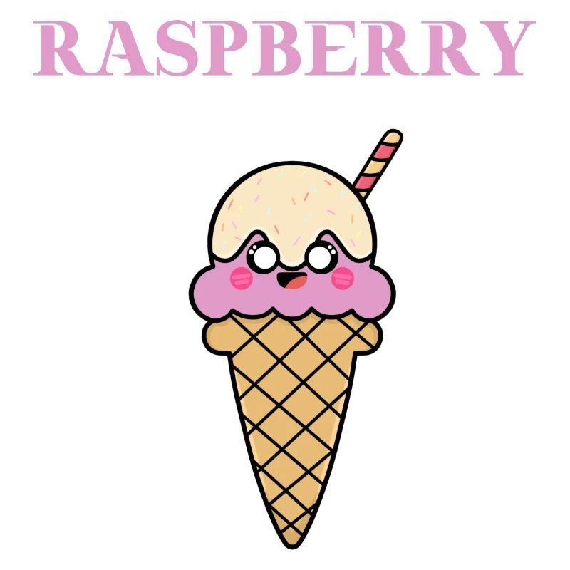 Raspberry Himbeer Eis Eiscreme Geschenkidee süß