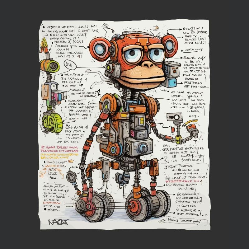 The structure of the robotic monkey